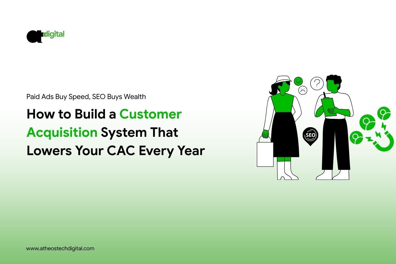 Paid Ads Buy Speed, SEO Buys Wealth: How to Build a Customer Acquisition System That Lowers Your CAC Every Year